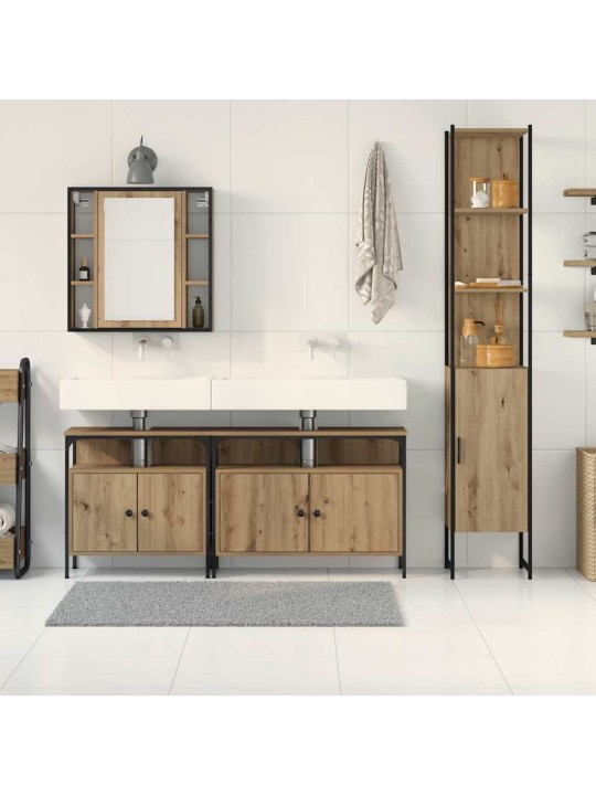 Vannitoa kapikomplekt 4 tk käsitöötamm 33 x 33 x 185.5 cm