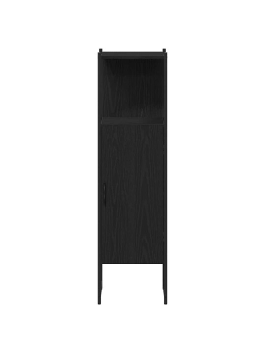 Vannitoa mööblikomplekt 4 tk must tamm 33 x 33 x 185.5 cm tehispuit