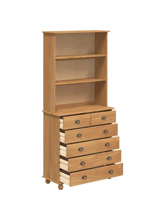 Konsoollaud sahtliga pruun 91 x 40 x 200.5 cm männipuit