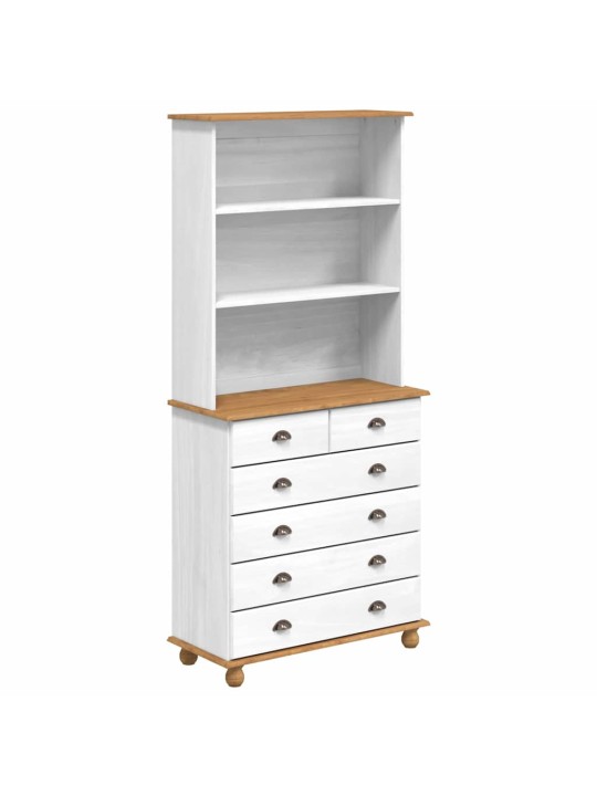 Konsoollaud sahtliga valge 91 x 40 x 200.5 cm männipuit