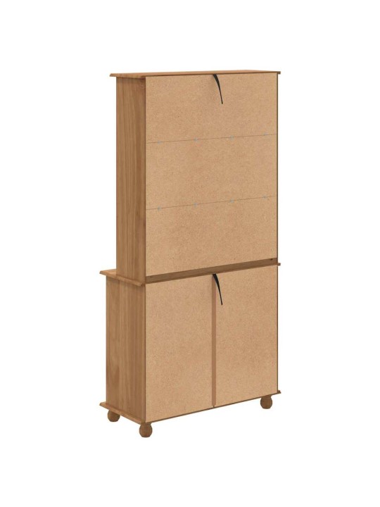 Konsoollaud sahtliga meepruun 91 x 40 x 184 cm männipuit