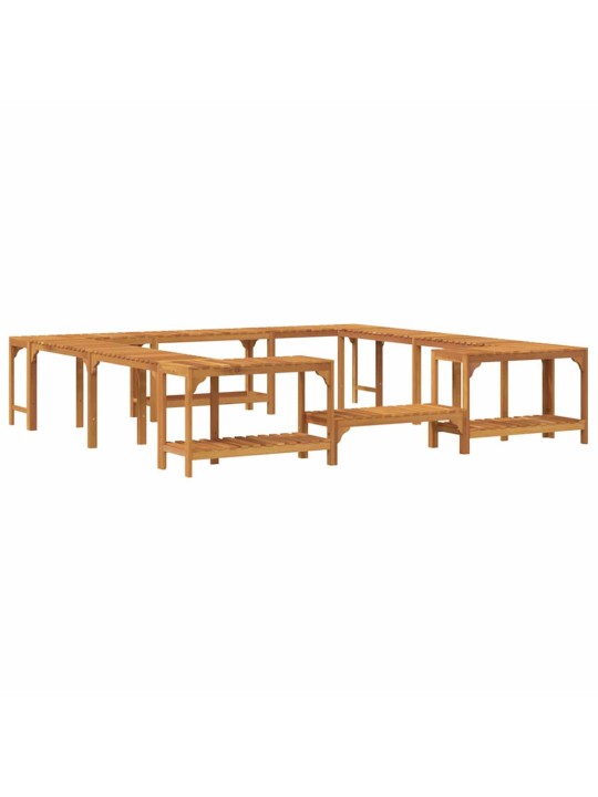 Mullivanni ümbrus pruun 250 x 250 cm tugev akaatsiapuit