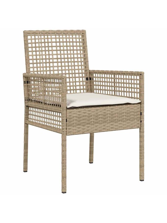 Aia söögilaudade komplekt 9 tk beež pe rattan