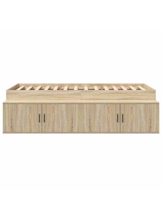 Voodi hoiukohaga raam sonoma tamm 90 x 200 cm tehispuit