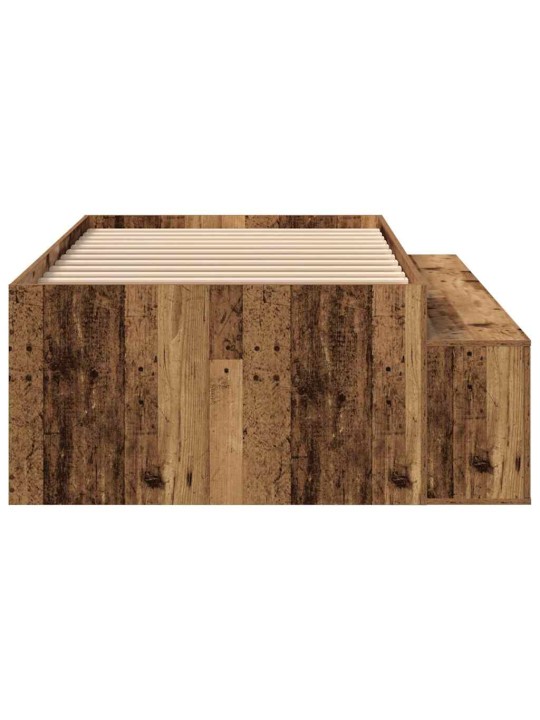 Voodi hoiukohaga raam vana puit 80 x 200 cm tehispuit