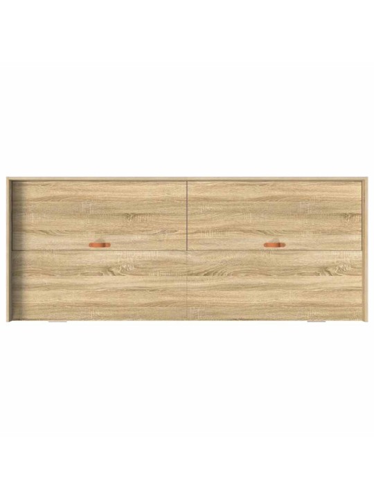Voodi hoiukohaga raam peaga sonoma tamm 100 x 200 cm tehispuit