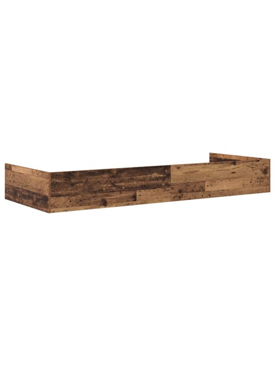 Voodi hoiukohaga raam peaga sahtliga vana puit 100 x 200 cm tehispuit