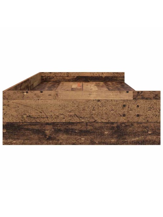 Voodi hoiukohaga raam peaga sahtliga vana puit 100 x 200 cm tehispuit