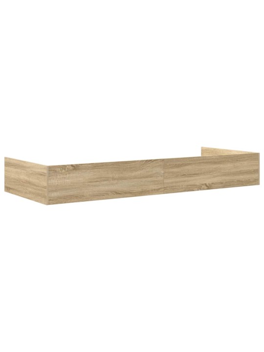 Voodi hoiukohaga raam peaga sonoma tamm 90 x 200 cm tehispuit