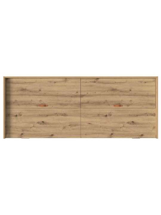 Voodi hoiukohaga raam peaga sahtliga käsitööpuu 90 x 200 cm tehispuit