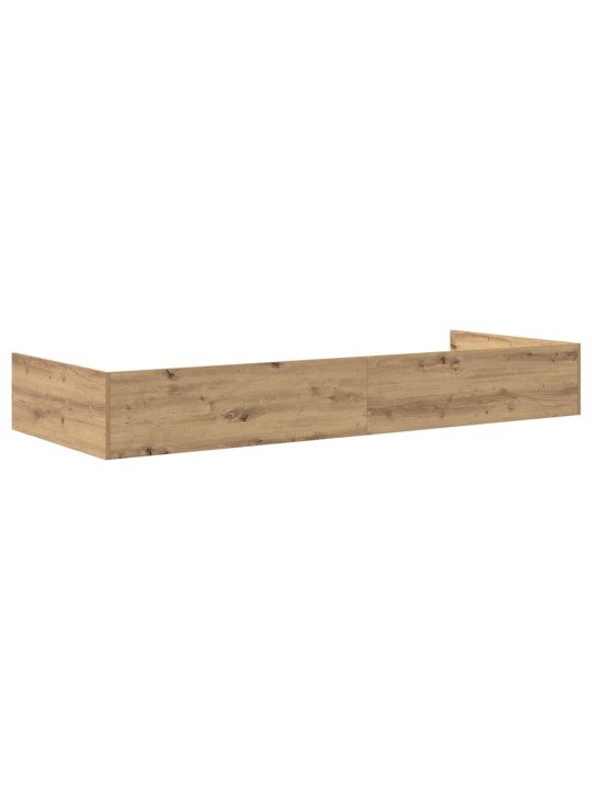 Voodi hoiukohaga raam peaga sahtliga käsitööpuu 80 x 200 cm tehispuit