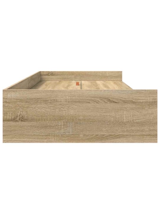 Voodi hoiukohaga raam peaga sonoma tamm 75 x 190 cm tehispuit