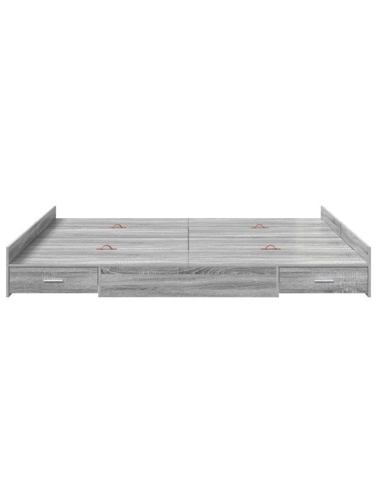 Voodi hoiukohaga raam peaga hall sonoma 200 x 200 cm tehispuit