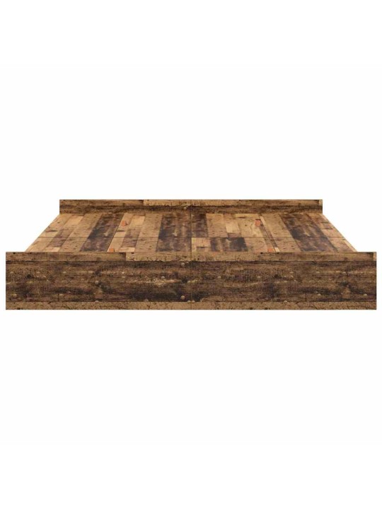Voodi hoiukohaga raam peaga vana puit 200 x 200 cm tehispuit