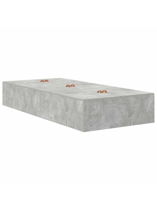 Voodi raam betoonihall 200 x 90 x 31.5 cm tehispuit