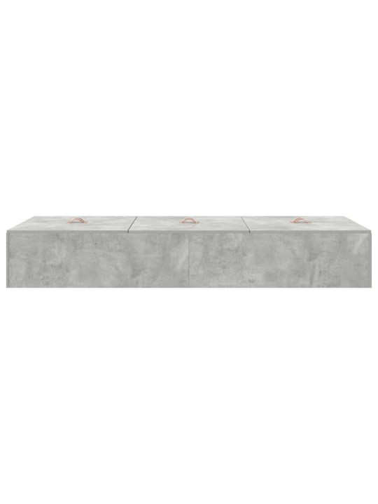 Voodi raam betoonihall 200 x 90 x 31.5 cm tehispuit