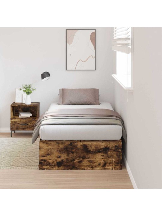 Voodi raam suitsutatud tamm 200 x 90 x 31.5 cm tehispuit