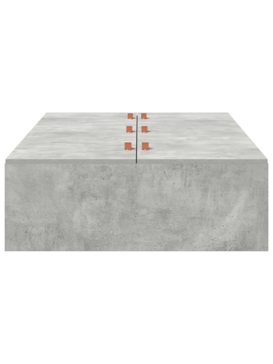 Voodi raam betoonihall 200 x 100 x 31.5 cm tehispuit