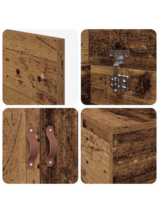 Voodi raam vana puit 200 x 100 x 31.5 cm tehispuit