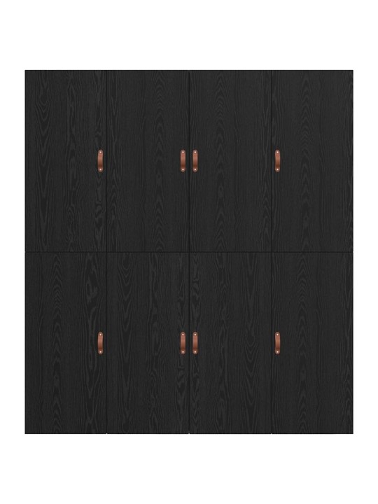 Voodi raam must tamm 200 x 200 x 31.5 cm tehispuit