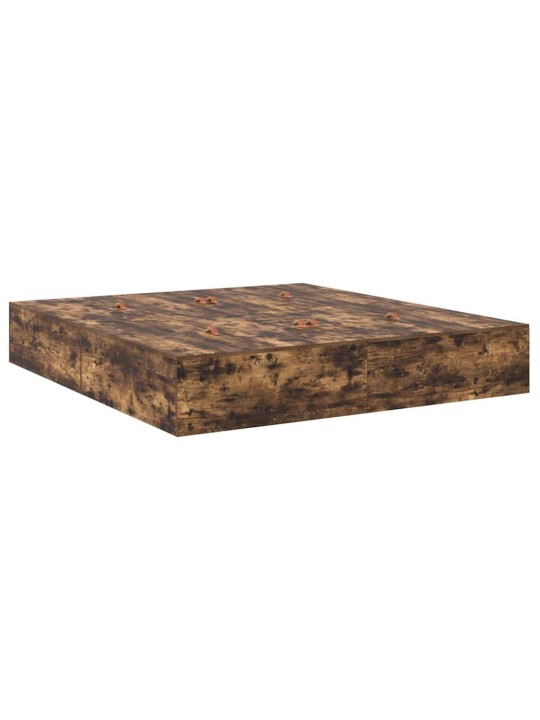 Voodi raam suitsutatud tamm 200 x 200 x 31.5 cm tehispuit