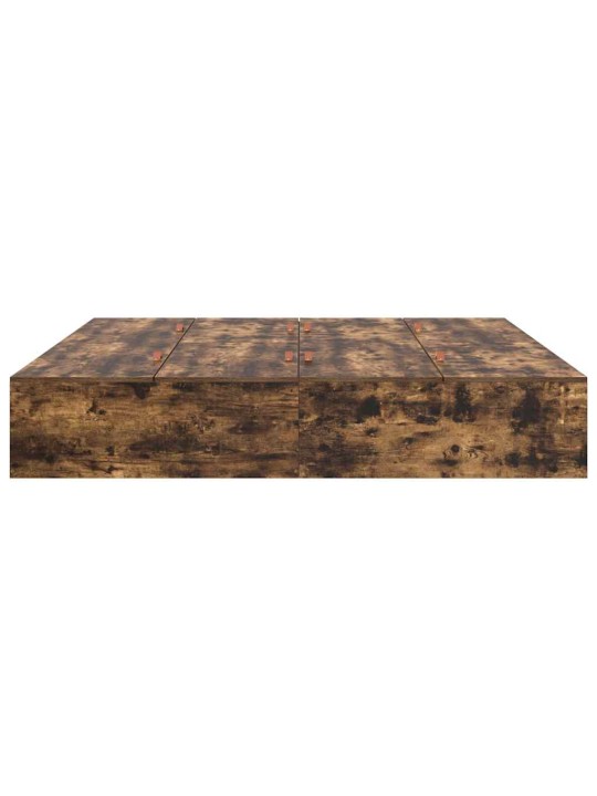 Voodi raam suitsutatud tamm 200 x 200 x 31.5 cm tehispuit