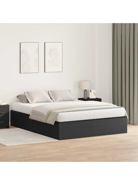 Voodi raam must tamm 200 x 150 x 31.5 cm tehispuit