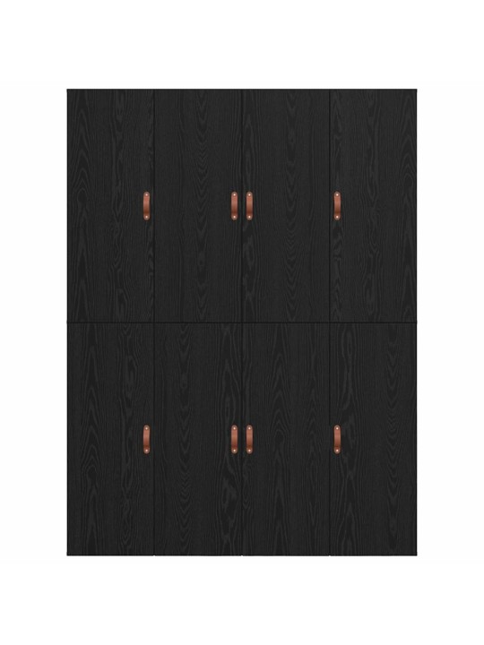 Voodi raam must tamm 200 x 150 x 31.5 cm tehispuit
