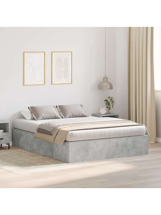 Voodi raam betoonihall 200 x 150 x 31.5 cm tehispuit