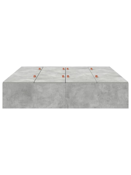 Voodi raam betoonihall 200 x 150 x 31.5 cm tehispuit