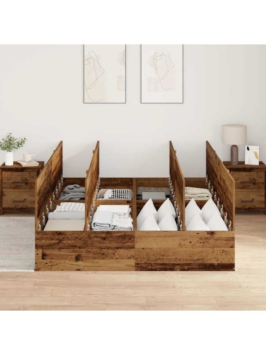 Voodi raam vana puit 200 x 150 x 31.5 cm tehispuit