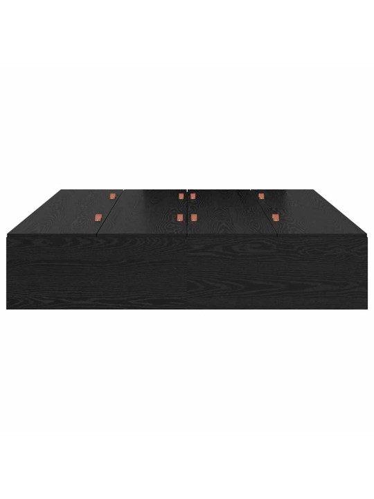 Voodi raam must tamm 200 x 160 x 31.5 cm tehispuit