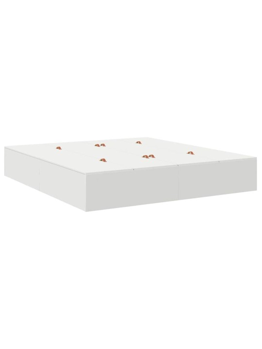 Panipaigaga voodiraam valge 180 x 200 cm tehispuit