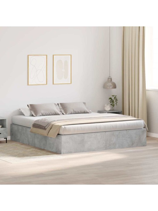 Voodi raam betoonihall 200 x 180 x 31.5 cm tehispuit