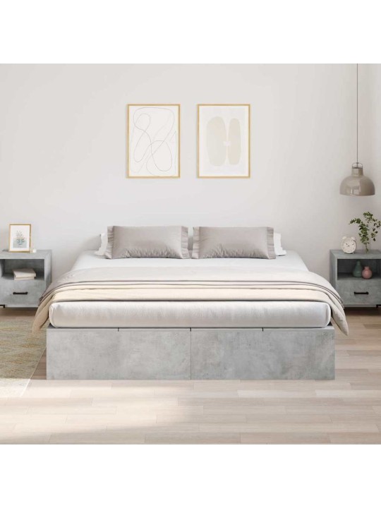 Voodi raam betoonihall 200 x 180 x 31.5 cm tehispuit