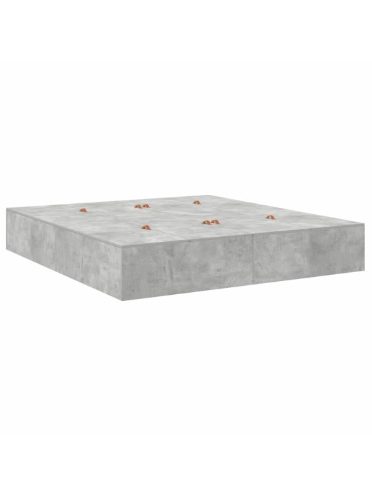Voodi raam betoonihall 200 x 180 x 31.5 cm tehispuit