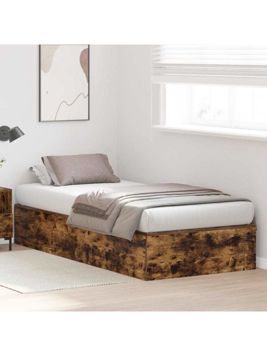 Voodi raam suitsutatud tamm 190 x 75 x 31.5 cm tehispuit