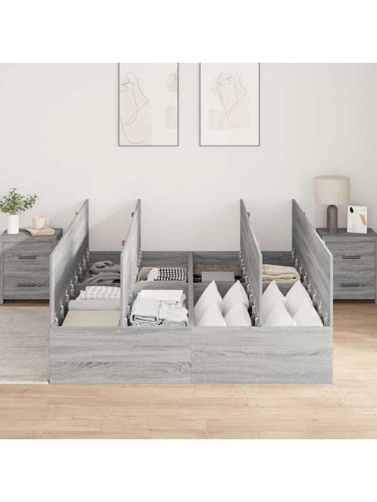 Voodi raam hall sonoma 190 x 135 x 31.5 cm tehispuit