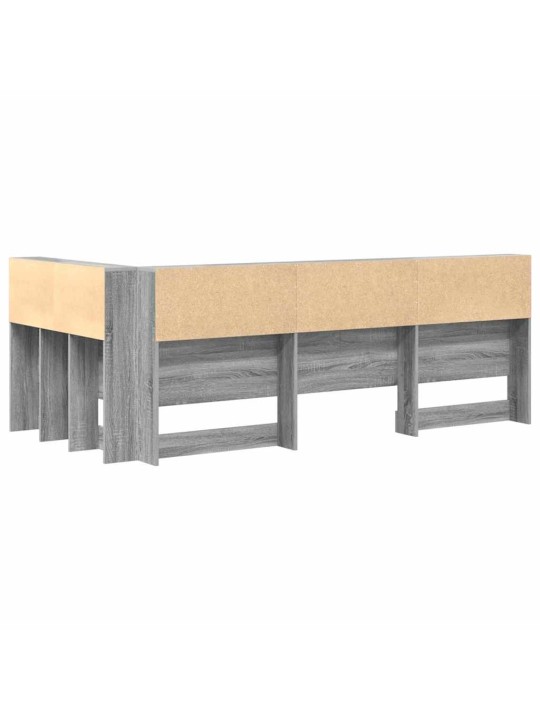 Hoiustamispeatoe riiuliga peaga hall sonoma 80 cm tehispuit