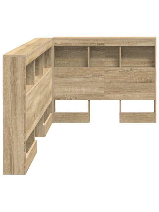 Hoiustamispeatoe riiuliga peaga sonoma tamm 90 cm tehispuit