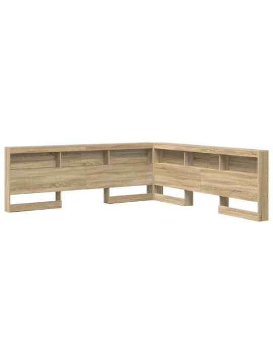 Hoiustamispeatoe riiuliga peaga sonoma tamm 200 cm tehispuit