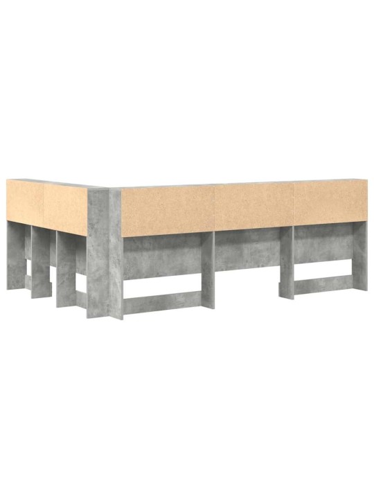 Hoiustamispeatoe riiuliga peaga betoonihall 120 cm tehispuit