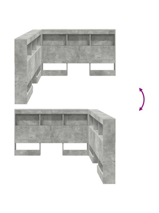 Hoiustamispeatoe riiuliga peaga betoonihall 120 cm tehispuit