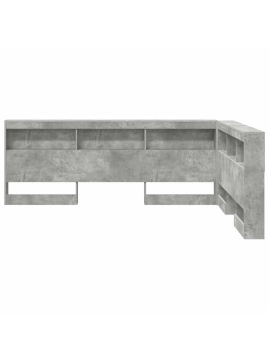 Hoiustamispeatoe riiuliga peaga betoonihall 140 cm tehispuit