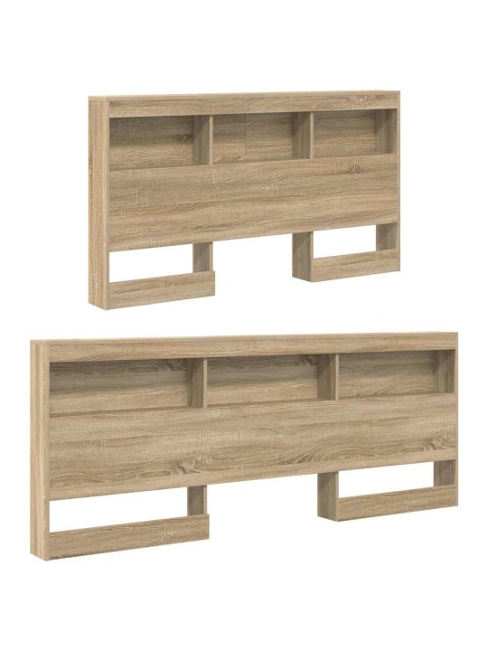 Hoiustamispeatoe riiuliga peaga sonoma tamm 160 cm tehispuit
