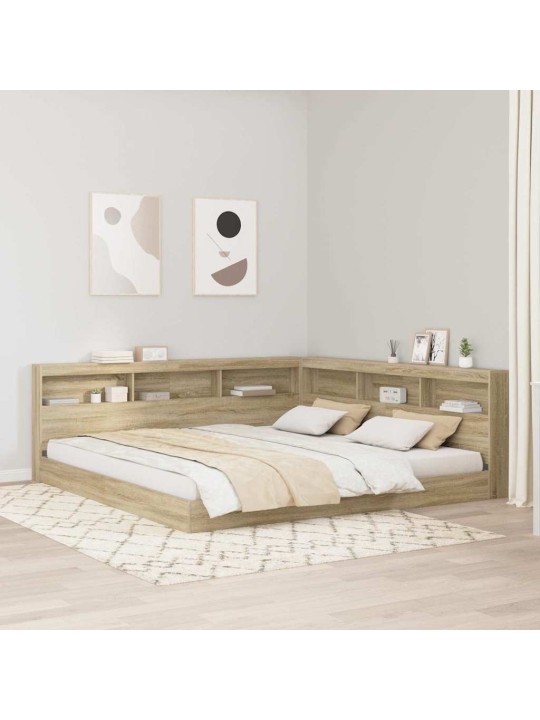 Hoiustamispeatoe riiuliga peaga sonoma tamm 180 cm tehispuit