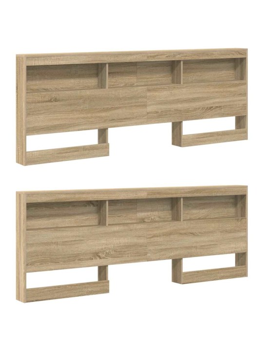Hoiustamispeatoe riiuliga peaga sonoma tamm 180 cm tehispuit
