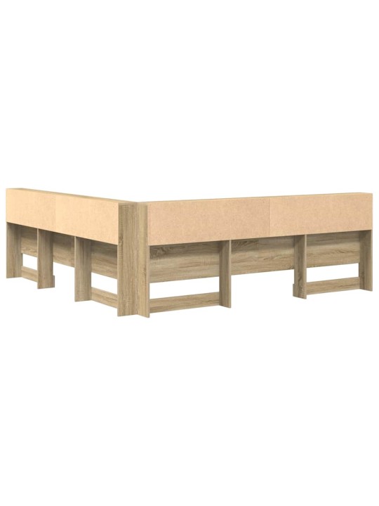 Hoiustamispeatoe riiuliga peaga sonoma tamm 180 cm tehispuit