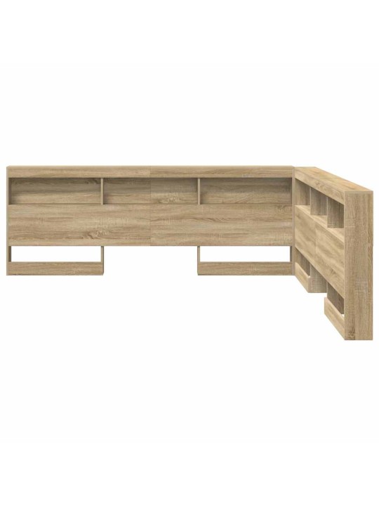 Hoiustamispeatoe riiuliga peaga sonoma tamm 180 cm tehispuit