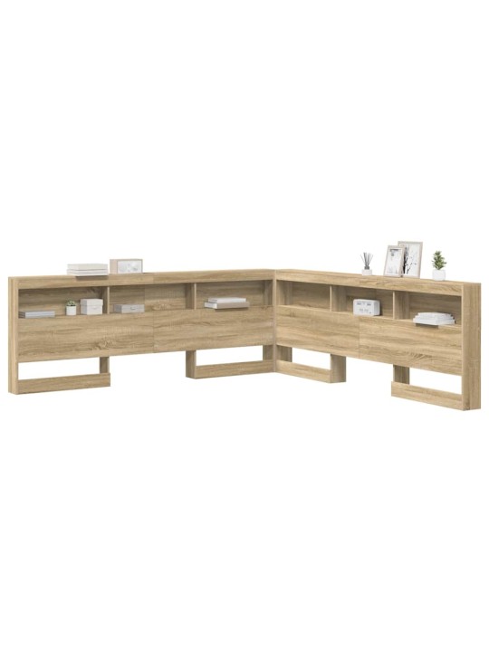 Hoiustamispeatoe riiuliga peaga sonoma tamm 180 cm tehispuit
